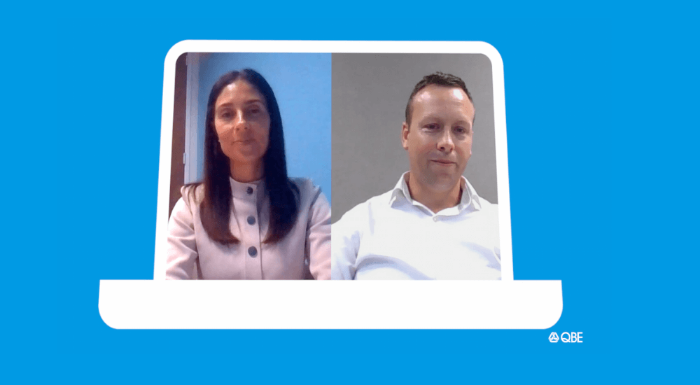 Lorelle Hillman, QBE National Partnership Manager and John Schroder, QBE National Partnership Manager.